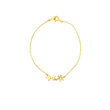 Christmas Xmas Gift Silver Jewelry Gold Plated Cute Chain Bracelet